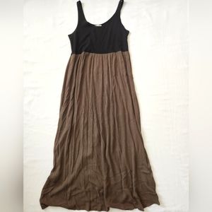 Loft Maxi Dress, Medium, Black and Olive